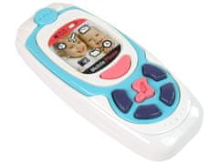 Lean-toys Detský vzdelávací mobilný telefón Melody Blue