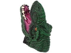 Lean-toys Gumová ručná bábika Dinosaurus Tyranosaurus Rex Rukavice