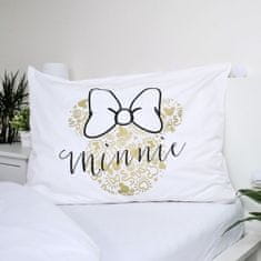 Jerry Fabrics Bavlnené posteľné obliečky Minnie Mouse so zlatou potlačou