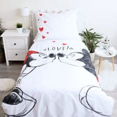 Jerry Fabrics Bavlnené posteľné obliečky Zamilovaní Minnie & Mickey Mouse