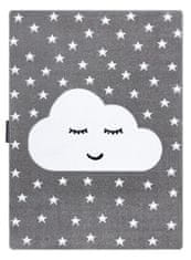 Dywany Łuszczów Detský kusový koberec Petit Cloud stars grey 120x170
