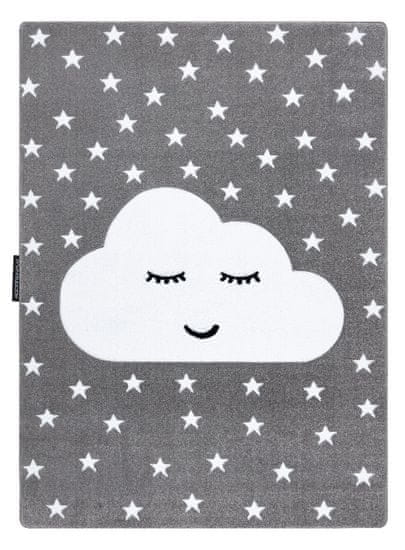 Dywany Łuszczów Detský kusový koberec Petit Cloud stars grey