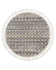 Dywany Łuszczów Kusový koberec Berber Agadir G0522 cream and grey kruh 160x160 (priemer) kruh