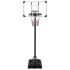 shumee Basketbalový stojan priehľadný 235-305 cm polykarbonát