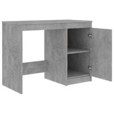 Petromila vidaXL Písací stôl, betónovo sivý 100x50x76 cm, drevotrieska