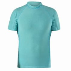 Hiko Pánske lycrové tričko SHADE DEW, krátky rukáv modrá XL