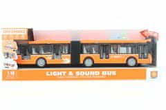 Lamps Kĺbový oranžový autobus na batérie