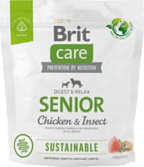 Brit Care Dog Sustainable Senior - chicken and insect, 1kg