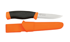 Morakniv 11824 Companion F Orange vonkajší nôž 10,4 cm, oranžová, plast, guma, plastové puzdro