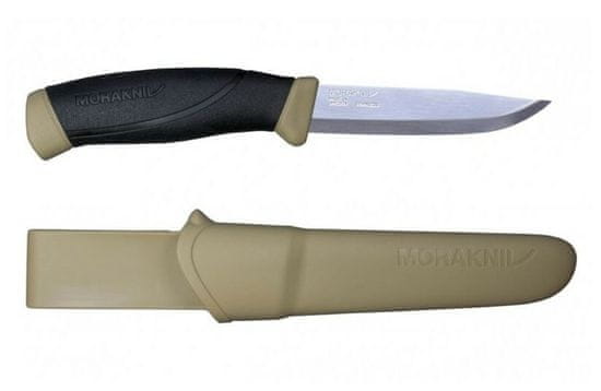 Morakniv 13166 Companion Desert vonkajší nôž 10,4 cm, čierno-piesková, plast, plastové puzdro