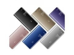 Bomba Zrkadlový silikónový otvárací obal pre Samsung - čierny Model: Galaxy S20