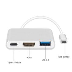 Maclean Adaptér USB-C - adaptér HDMI / USB 3.0 MCTV-840
