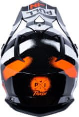 Pull-in prilba TRASH 23 černo-oranžovo-biela XS