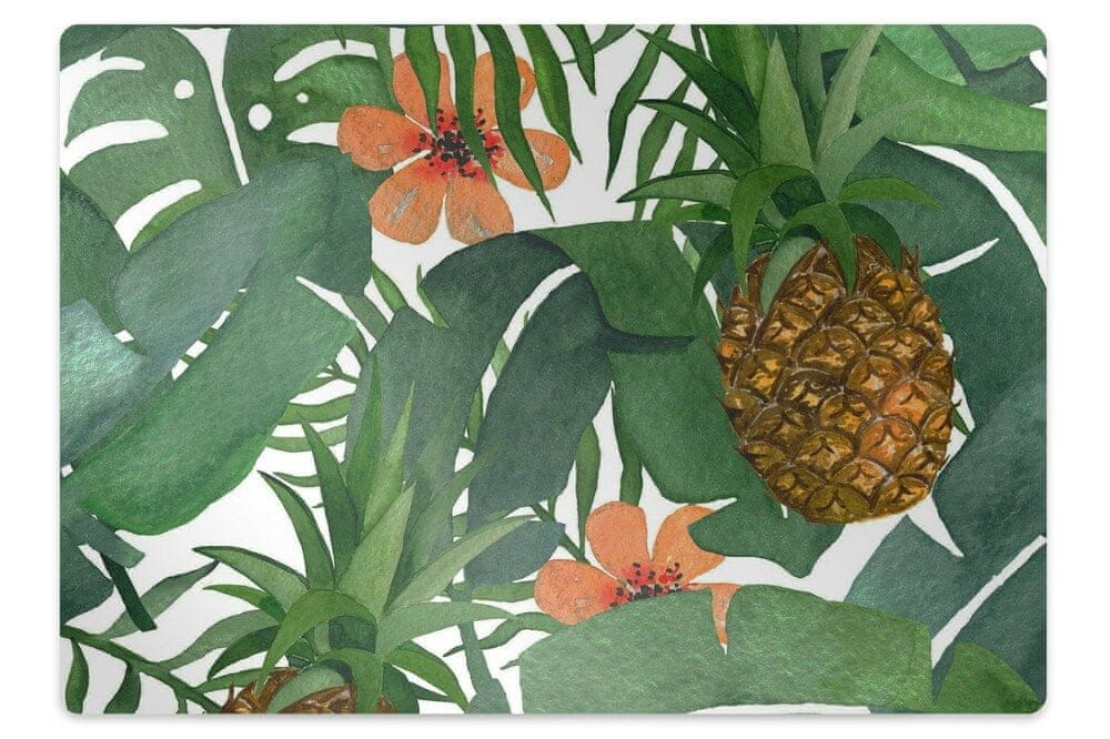 kobercomat.sk Podložka pod kancelársku stoličku tropický ananás 140x100 cm 15 cm 