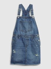 Gap Detská džínsová sukňa s trakmi XS