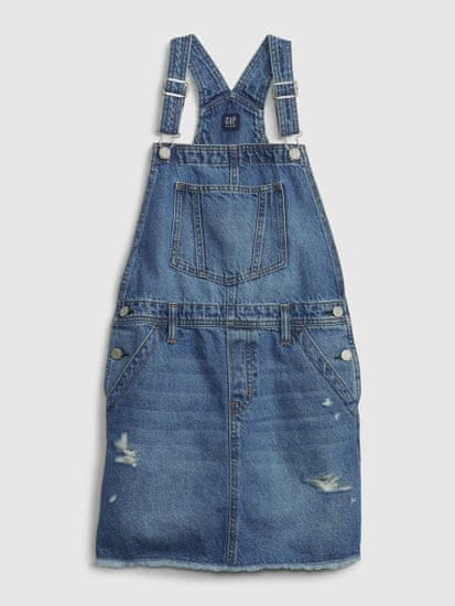 Gap Detská džínsová sukňa s trakmi