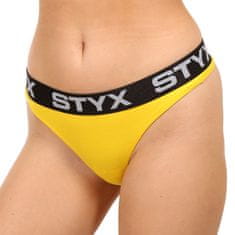 Styx Dámske tangá športová guma žlté (IT1068) - veľkosť S