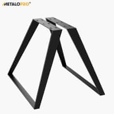 MetaloPro Stolová podnož, Stolová noha v čiernej farba, Stolová noha pre jedálenský stôl alebo konferenčný stolík, Kovová noha na stôl, Výška 38 cm