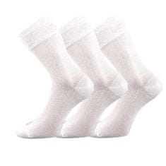 Lonka 3PACK ponožky bambusové biele (Deli) - veľkosť L