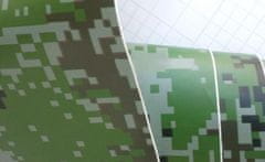 Ikonka Kamufláž pixelov rolovacia fólia 1,52x30m