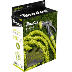 Bradas Flexibilná, zmršťovacia záhradná hadica 7,5m-22m s postrekovačom - limetka TRICK HOSE BR-WTH722GR