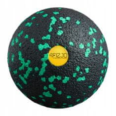 4FIZJO Masážna loptička EPP 8 cm Lacrosse Ball, čierna a zelená