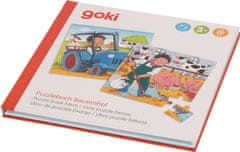 Goki Magnetická puzzle kniha Farma 2x20 dielikov