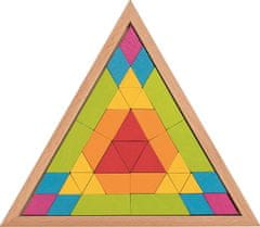 Goki Drevená mozaika Trojuholník