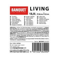 Banquet Hrniec nerezový LIVING 13,5 l, súprava 2 ks