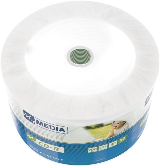Diskus CD-R My Media 700MB (80min) 52x Printable 50-spindl