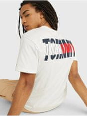Tommy Jeans Biele pánske tričko Tommy Jeans M