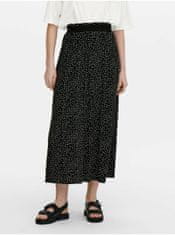 ONLY Čierna dámska bodkovaná maxi sukňa ONLY XL