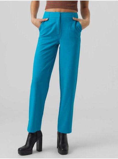 Vero Moda Elegantné nohavice pre ženy VERO MODA - modrá