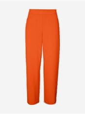 Vero Moda Elegantné nohavice pre ženy VERO MODA - oranžová L/32