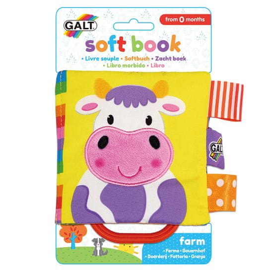 GALT Detská knižka s hryzátkom - Na farme