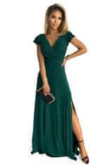 Numoco Dámske spoločenské šaty Crystal zelená XXL