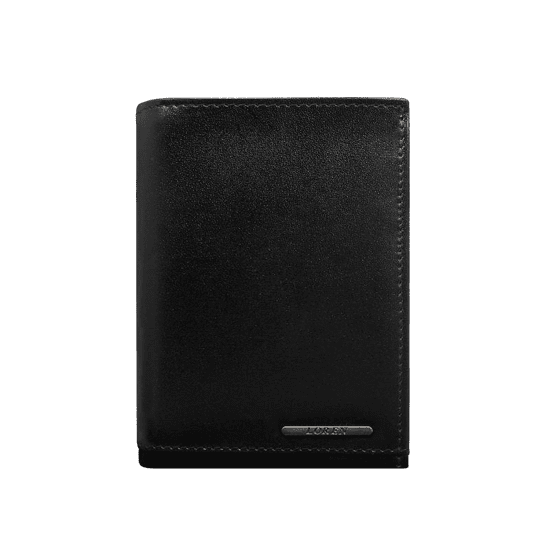 LOREN Pánska čierna kožená peňaženka s priehradkami CE-PF-CRM-70-01.25_290339 Univerzalne