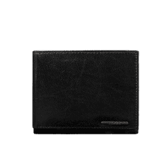 LOREN Čierna pánska kožená peňaženka bez zapínania CE-PR-FRM-70-06.35_288964 Univerzálne