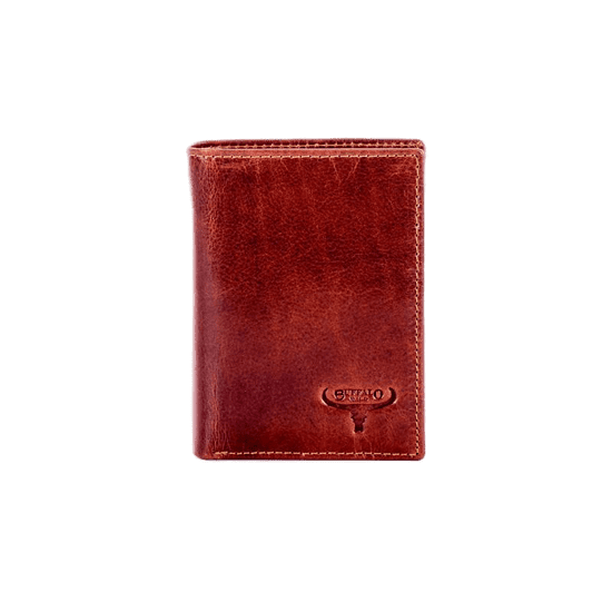 BUFFALO Hnedá kožená peňaženka s vyrazenou značkou CE-PR-N4-VTU.90_281608 Univerzalne