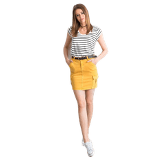 Factoryprice Dámska džínsová sukňa s vreckami POCKY žltá JMP-SN-ZB165-10.67P_317350 36