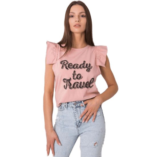 FANCY Dámske tričko s potlačou BEVERLY svetlo ružová FA-BZ-7191.10P_367521 Univerzalne