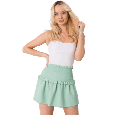 Och Bella Dámska mini sukňa zelená Joanna OCH BELLA mint TW-SD-BI-26716.47_367728 S