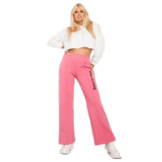 FANCY Dámske tepláky s rovnými nohavicami DENNISE pink FA-DR-6995.31X_378021 S-M
