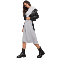 BASIC FEEL GOOD Dámska melanžová tepláková sukňa RUSHMOOR šedá RV-SD-7208.21X_379751 L-XL