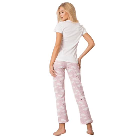 Factoryprice Dámske dvojdielne pyžamo s potlačou ASIF white BR-PI-3256_378443 S