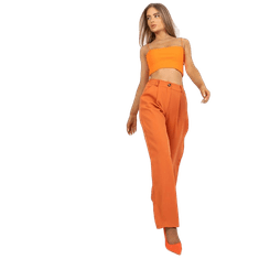 ITALY MODA Dámske nohavice so širokými nohavicami JOSE orange DHJ-SP-15679.01X_386074 XXL