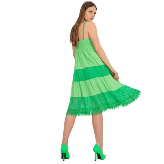 Och Bella Dámske každodenné šaty OCH BELLA green TW-SK-BI-82345.19P_386594 S