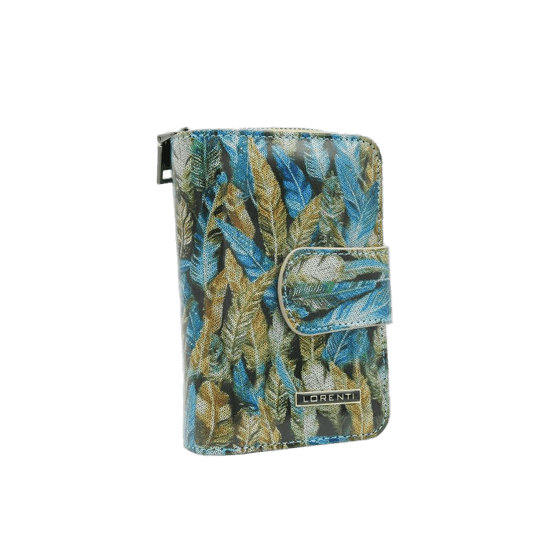 Lorenti Dámska peňaženka zo vzorovanej kože PURY green 76115-HYM-RFID_386756 Univerzalne