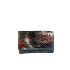 Lorenti Dámska kožená peňaženka so vzorom KIERON čierna červená 76112-MSN_386779 Univerzálne