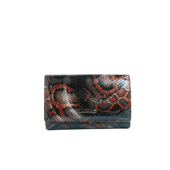 Lorenti Dámska kožená peňaženka so vzorom KIERON čierna červená 76112-MSN_386779 Univerzalne